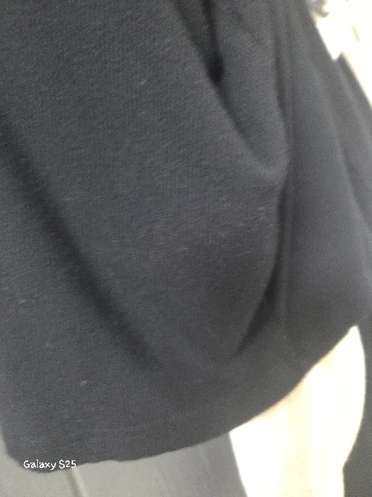 백 슬릿 보트 넥 티셔츠 블랙 L 리뷰