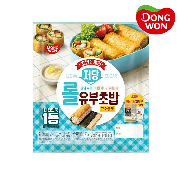 동원 저당 롤유부초밥 254g x 4개 (고소한맛) 