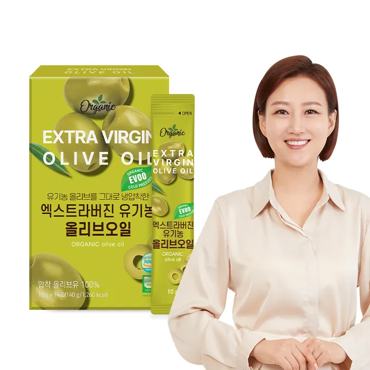 천호엔케어 엑스트라버진 유기농 올리브오일 1박스 (10g X 14포)
