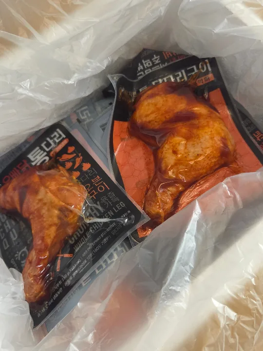 오븐바베큐 통다리 매콤양념맛 5팩 리뷰