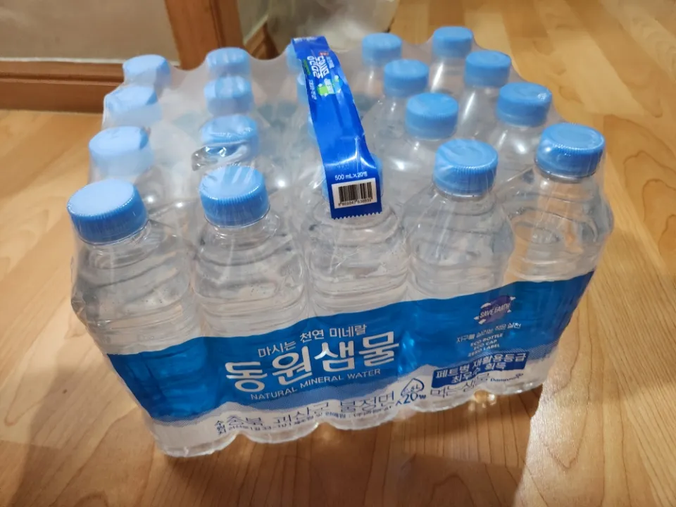 동원샘물 무라벨 500ml X 20병 리뷰