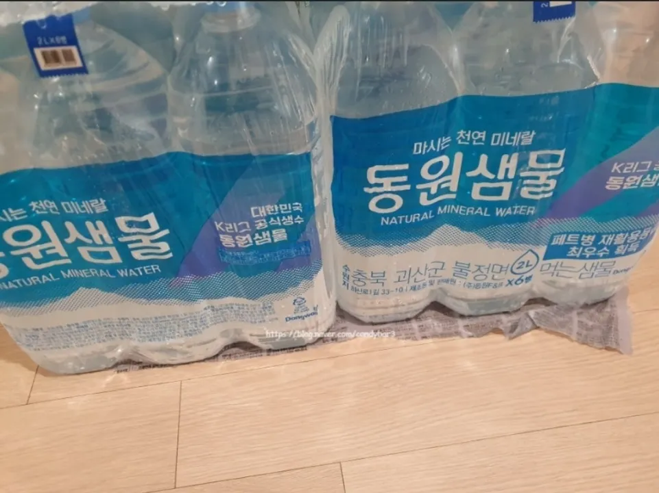 동원샘물 무라벨 2L X 6병 리뷰