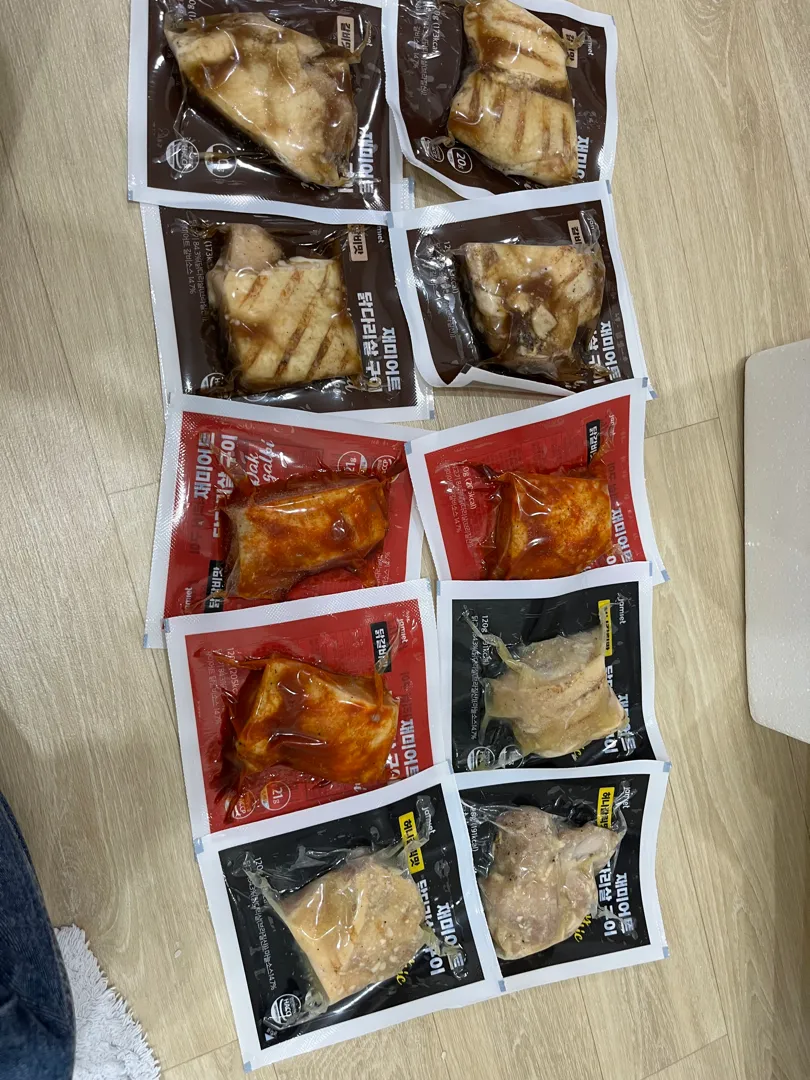 혼합 10팩 (갈비맛 4팩 / 허니갈릭맛 3팩 / 닭갈비맛 3팩) 리뷰