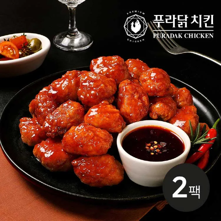 푸라닭 통살치킨 4종 2팩