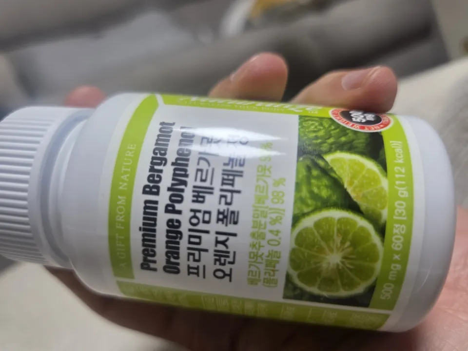 프리미엄 베르가못 오렌지 폴리페놀 60정 리뷰
