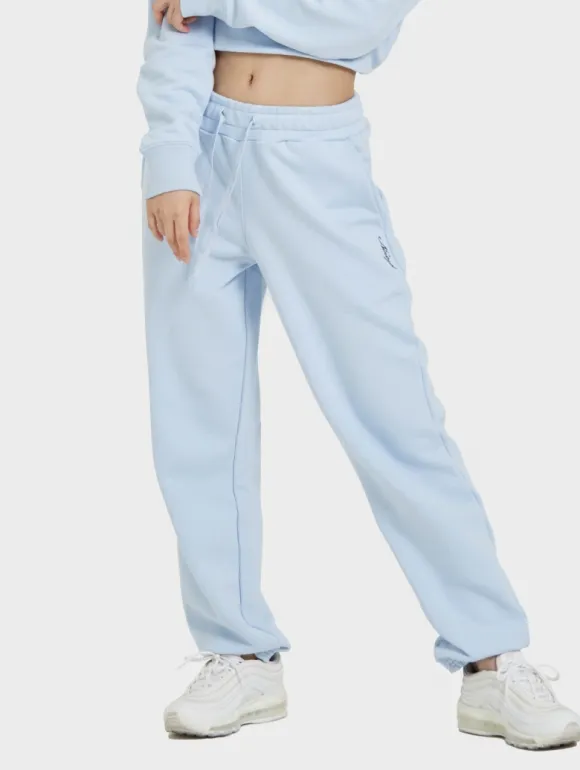 나인제트 우먼 로고 소프트 조거 스웻팬츠 스카이블루